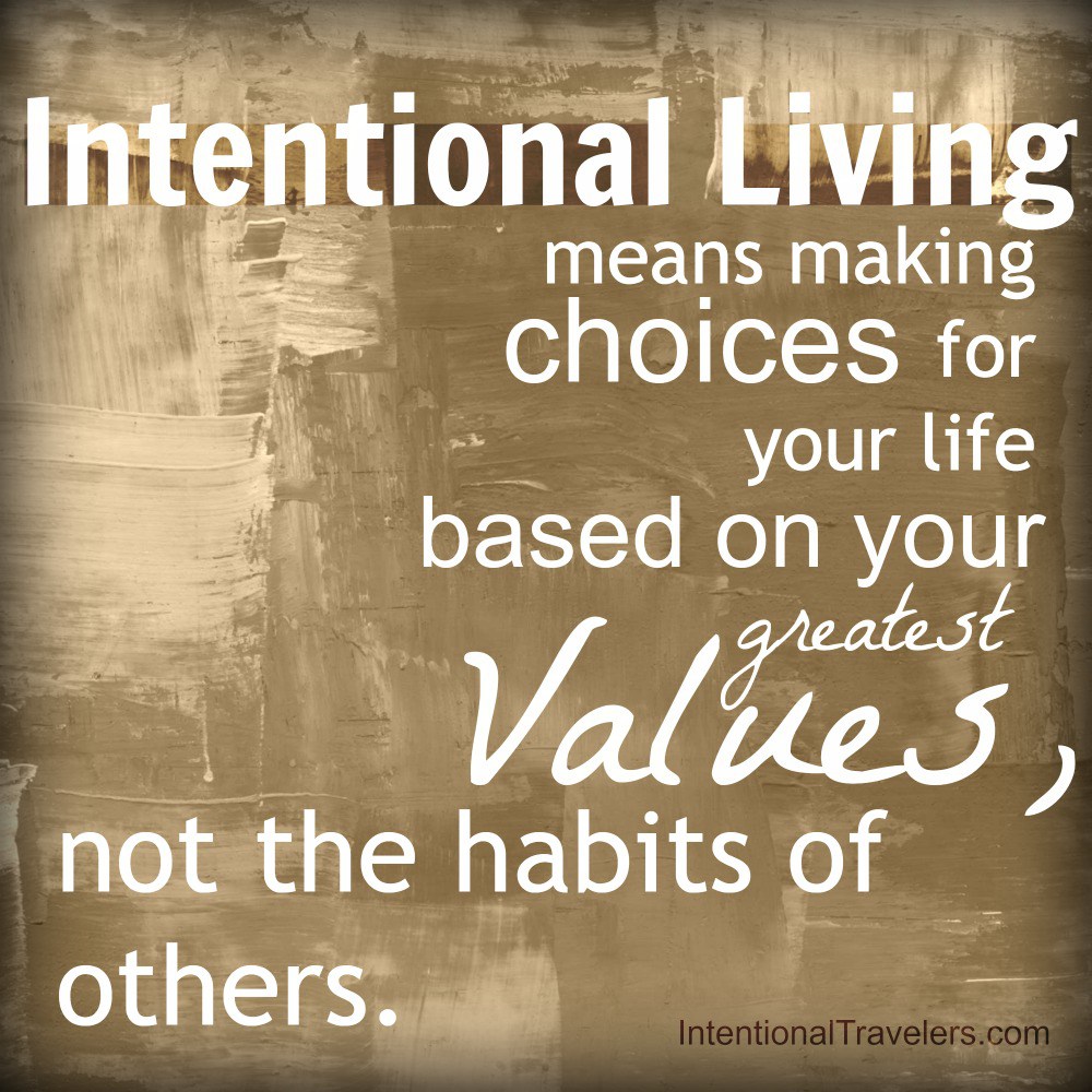 what does it mean to live your life intentionally